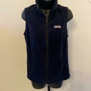 Columbia Women’s Black Fleece Vest Size Small